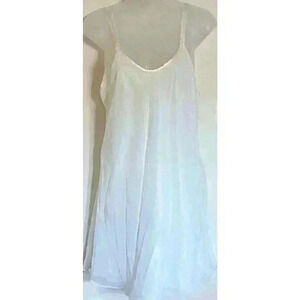 Vintage Cinema Etoile Ivory Babydoll Nighty Nightgown Woman's Size Small 1980's